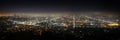 Los Angeles as seen from the Griffith Observatory Royalty Free Stock Photo