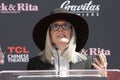 TCL Chinese Theatre Hosts Handprint And Footprint In Cement Ceremony For Actress Diane Keaton