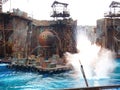 Waterworld action show in the Universal Studios Hollywood Royalty Free Stock Photo