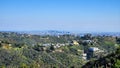 Los angeles blue sky mountains houses