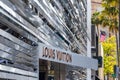 Los Angeles, CA - Apr 19, 2023 - Louis Vuitton store on Rodeo drive in Los Angeles