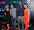 Calista Flockhart & Jeremy Jordan & Mehcad Brooks & Melissa Benoist Royalty Free Stock Photo