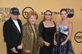 Debbie Reynolds & Carrie Fisher & Todd Fisher & Billie Lourd Royalty Free Stock Photo