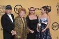 Debbie Reynolds & Carrie Fisher & Todd Fisher & Billie Lourd Royalty Free Stock Photo