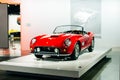 Los Angeles, CA - July 2019 Red 1961 Ferrari 250 GT Spyder SWB displayed at the Petersen Automotive Museum.