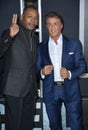 Sylvester Stallone & Carl Weathers Royalty Free Stock Photo