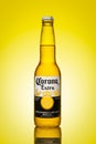 Bottle of fresh beer, cold beer Corona Extra.