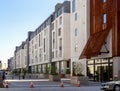 Rows of Trendy New Apartments in Revitalized Downtown Los Angeles Royalty Free Stock Photo