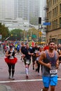 Costumed participants compete