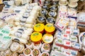 Packages of Assorted brands cheeses for sale