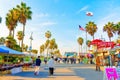 Los Angeles, California - December 29, 2022: Venice Beach Sidewalk Market