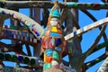 Los Angeles, California: detail of WATTS TOWERS by Simon Rodia, architectural structures