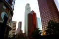 Los Angeles, California Ã¢â¬â Downtown LOS ANGELES Skyscrapers view at sunset