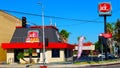 Los Angeles, California - JACK IN THE BOX American Fast Food Restaurant