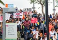 March for Our Lives movement`s march in Downtown Los Angeles Royalty Free Stock Photo