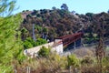 Los Angeles, California: Mark Ridley-Thomas Bridge in Baldwin Hills leading into Kenneth Hahn State Park