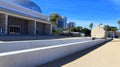 Los Angeles, California: Public Art LEVITATED MASS at the LACMA, Los Angeles County Museum of Art Royalty Free Stock Photo