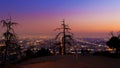 LOS ANGELES California Sunset view from Griffith Observatory Royalty Free Stock Photo