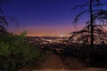 LOS ANGELES California Sunset view from Griffith Observatory Royalty Free Stock Photo