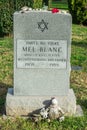 Tombstone of Mel Blanc at Hollywood Forever Cemetery in Los Angeles, CA