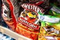Chester`s Puffcorn chips at store Royalty Free Stock Photo