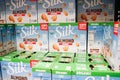 Silk almond milk at store