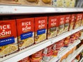 Rice-A-Roni products at store Royalty Free Stock Photo