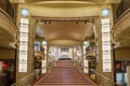 The Grand Staircase inside the Dolby Theatre on Hollywood Boulevard in Los Angeles, California, USA. Royalty Free Stock Photo