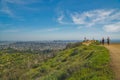 Hollywood hills, Los Angeles. Griffith Park hiking trail.