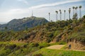 Hollywood hills, Los Angeles. Griffith Park hiking trail.