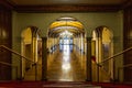 Millennium Biltmore Hotel interior. The interior of the hotel is decorated with frescos and murals, massive wood-beamed ceilings, Royalty Free Stock Photo