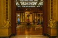 Millennium Biltmore Hotel interior. The interior of the hotel is decorated with frescos and murals, massive wood-beamed ceilings, Royalty Free Stock Photo