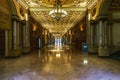 Millennium Biltmore Hotel interior. The interior of the hotel is decorated with frescos and murals, massive wood-beamed ceilings, Royalty Free Stock Photo