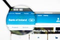 Los Angeles, California, USA - 5 April 2019: Illustrative Editorial of Bank of Ireland website homepage. Bank of Ireland