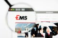 Los Angeles, California, USA - 8 April 2019: Illustrative Editorial of EMS-Chemie Holding website homepage. EMS-Chemie