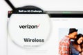 Los Angeles, California, USA - 8 April 2019: Illustrative Editorial of Verizon Communications website homepage. Verizon