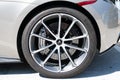 Los Angeles, California USA - April 13, 2021: wheel and disc of McLaren Automotive Limited 570s