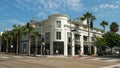 LOS ANGELES, CALIFORNIA, USA - AUGUST 25, 2015: wide view of the van clef and arpels store on rodeo drive