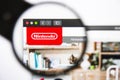 Los Angeles, California, USA - 27 December 2018: Nintendo website homepage. Nintendo logo visible