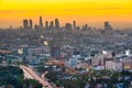 Los Angeles, California, USA Downtown City Skyline Royalty Free Stock Photo