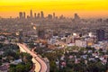 Los Angeles, California, USA Downtown City Skyline Royalty Free Stock Photo