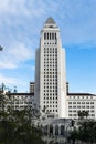 Los Angeles, California, USA downtown cityscape at City Hall Royalty Free Stock Photo