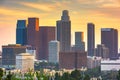 Los Angeles, California, USA downtown skyline Royalty Free Stock Photo