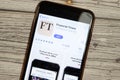 Los Angeles, California, USA - 12 February 2020: Financial Times App Store page close up , Illustrative Editorial Royalty Free Stock Photo