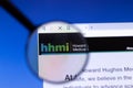 Los Angeles, California, USA - 25 February 2020: Howard Hughes Medical Institute HHMI website homepage icon. Hhmi.org logo visible