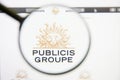 Los Angeles, California, USA - 14 February 2019: Publicis Groupe advertisment website homepage. Publicis Groupe logo