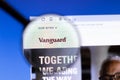 Los Angeles, California, USA - 25 February 2020: The Vanguard Group website homepage icon. Vanguard.com logo visible on display