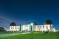 Los Angeles,California,usa. 2016/07/22 :Griffith Observatory park at night Royalty Free Stock Photo