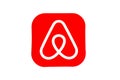 Los Angeles, California, USA - 17 January 2020: Airbnb app logo on white background, Illustrative Editorial Royalty Free Stock Photo