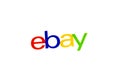 Los Angeles, California, USA - 17 January 2020: Ebay logo shopping on white background, Illustrative Editorial